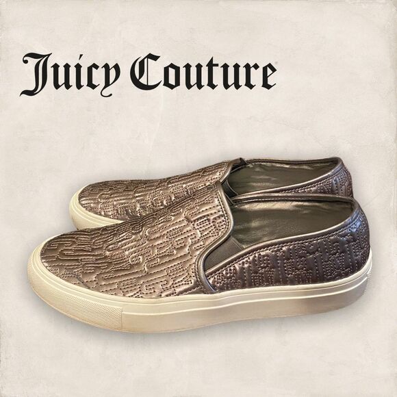 Juicy Couture "Ruby" Metallic Loafers Sneakers 7.5 - Picture 2 of 5